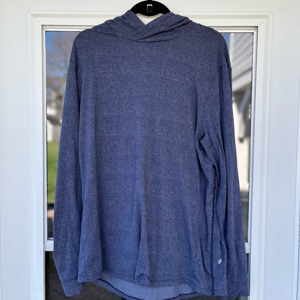 Lululemon Men Navy Metal Vent Tech hoodie Large